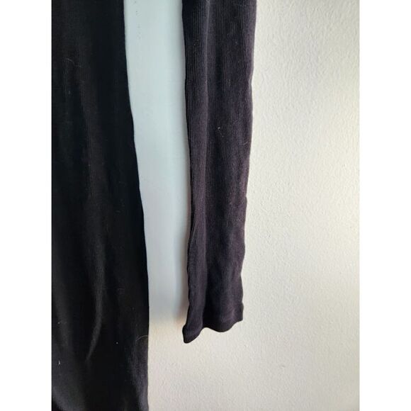 Standard James Perse Black Ribbed Cotton Scoop Neck Dress size 2 or Medium - Picture 7 of 13
